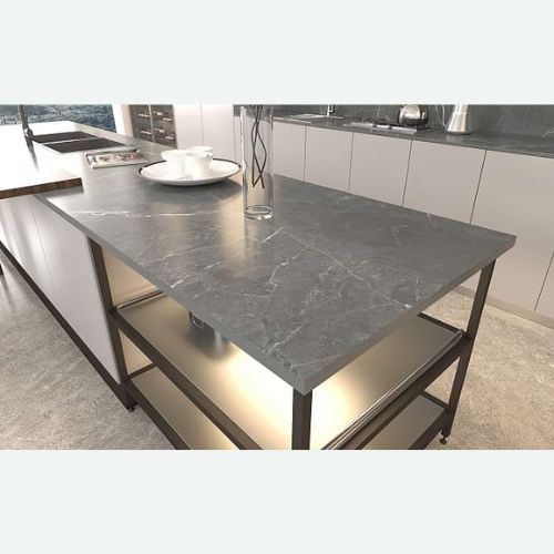Modern Kitchen with Newmatic SHAKESPEARE Sintered Stone Countertop