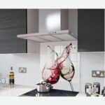 Newmatic Kitchen Appliances Red & White Wine Splashback