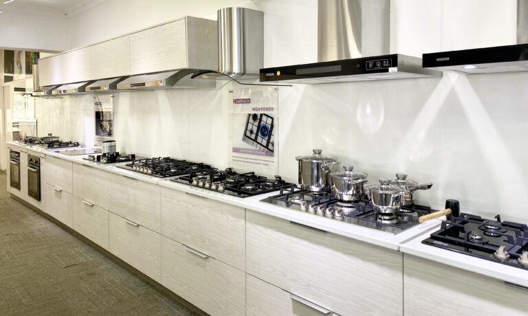 Newmatic kitchen built-in cooker hobs and chimney hoods