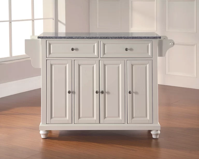 Closed White Compact Kitchen Cabinet for Small Spaces