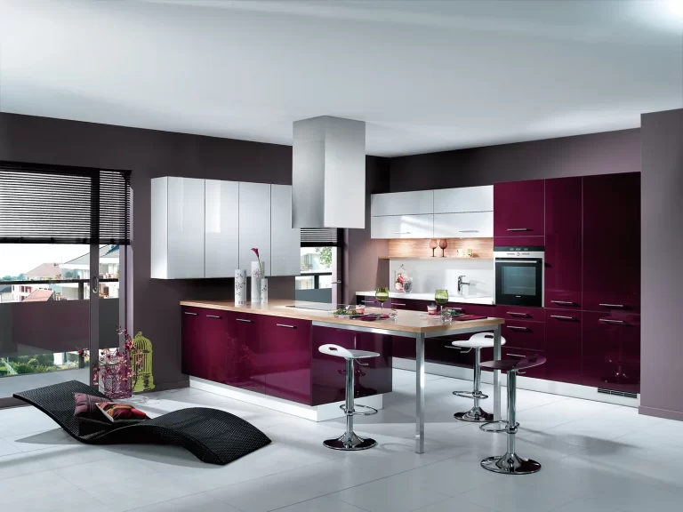 Modern Kitchen Design with Built-in Appliances