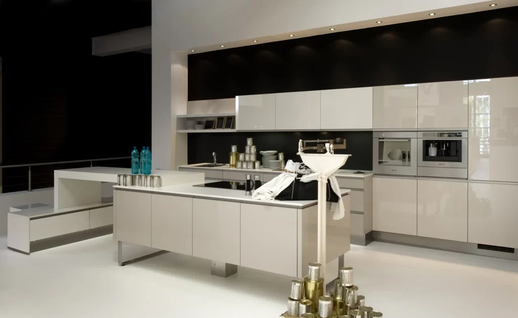 A Premium Island Kitchen Design with Induction Cooker and Built-in Ovens