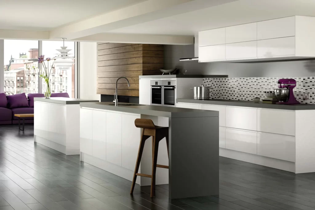 Island Kitchen Design with Inbuilt Appliances