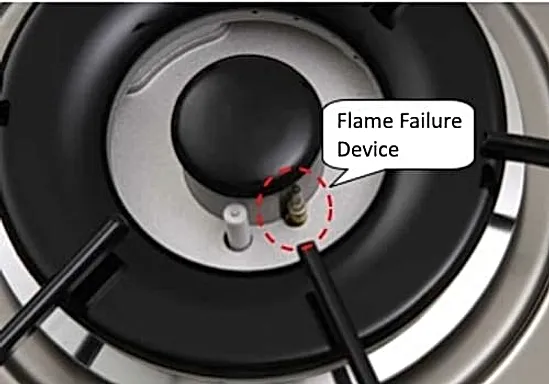 Newmatic built-in hob flame failure device