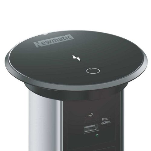 Top View of Newmatic Motorized Pop Up Socket