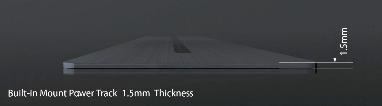 Built-in Track Socket Thickness