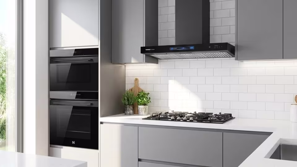 Newmatic 90cm complete built-in kitchen package installed in Kenyan home